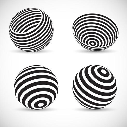 Striped spherical designs vector