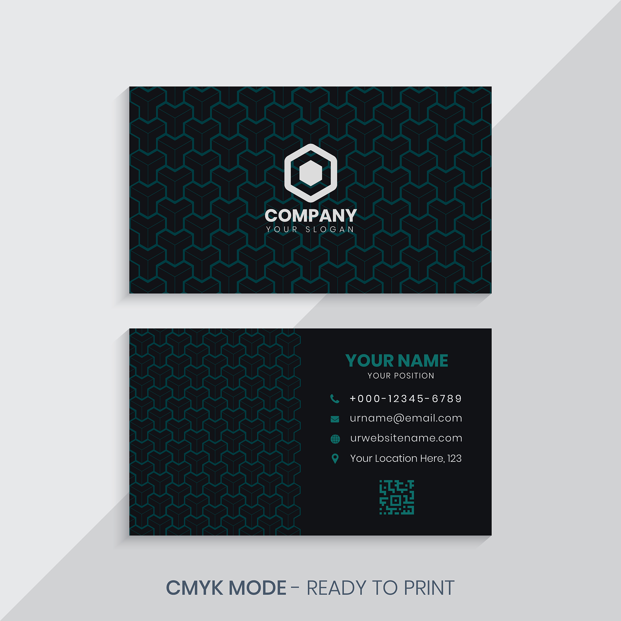 Geometric Pattern Business Card 684496 Vector Art at Vecteezy