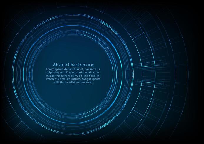 Circular technology background with space for text vector