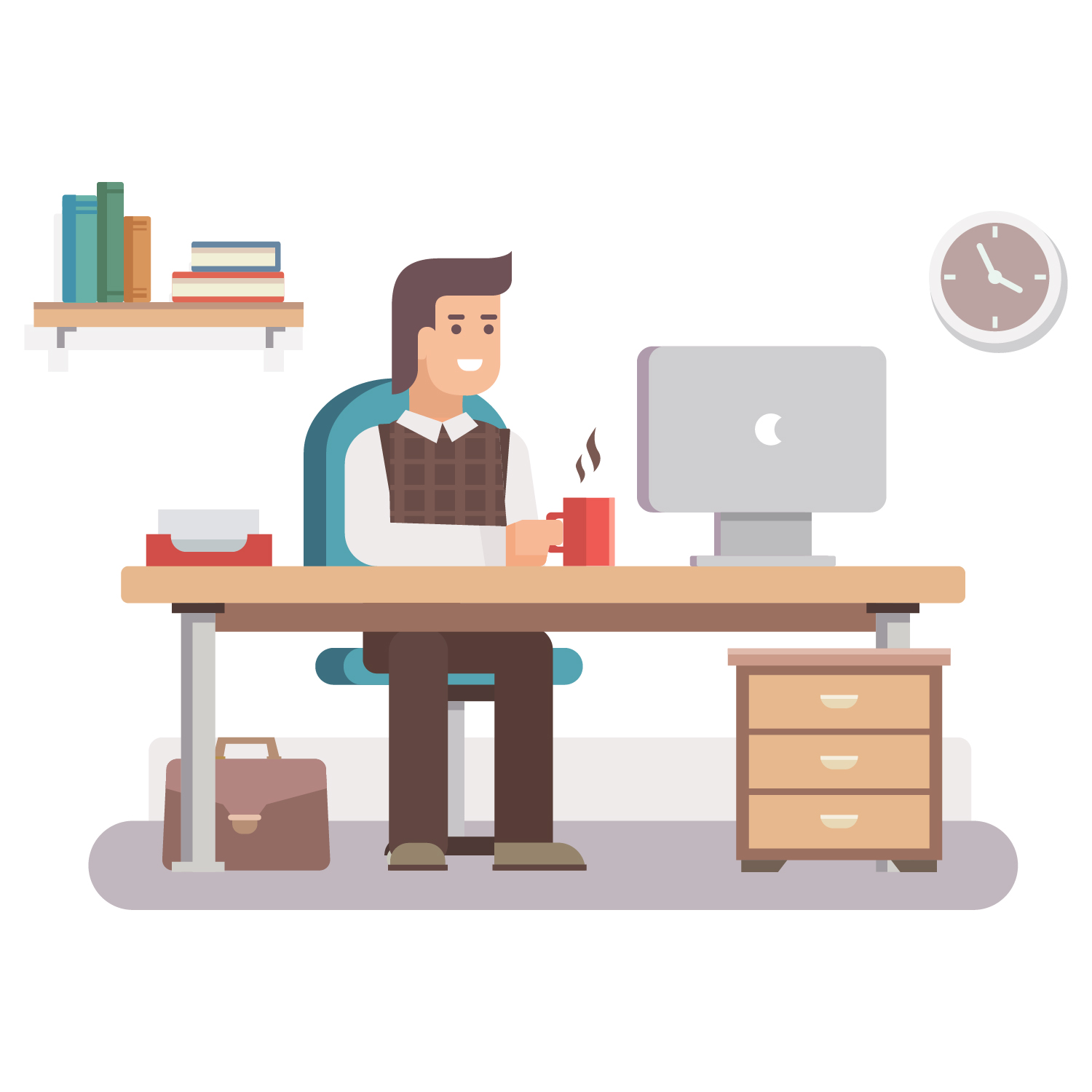 Working In Office Download Free Vectors Clipart Graphics & Vector Art