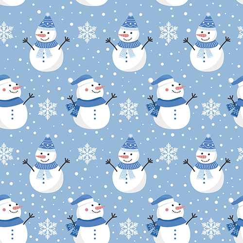 Christmas seamless pattern with snowman 684673 Vector Art at Vecteezy