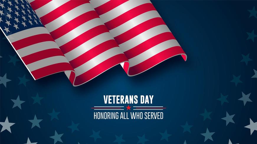 Veterans day background vector