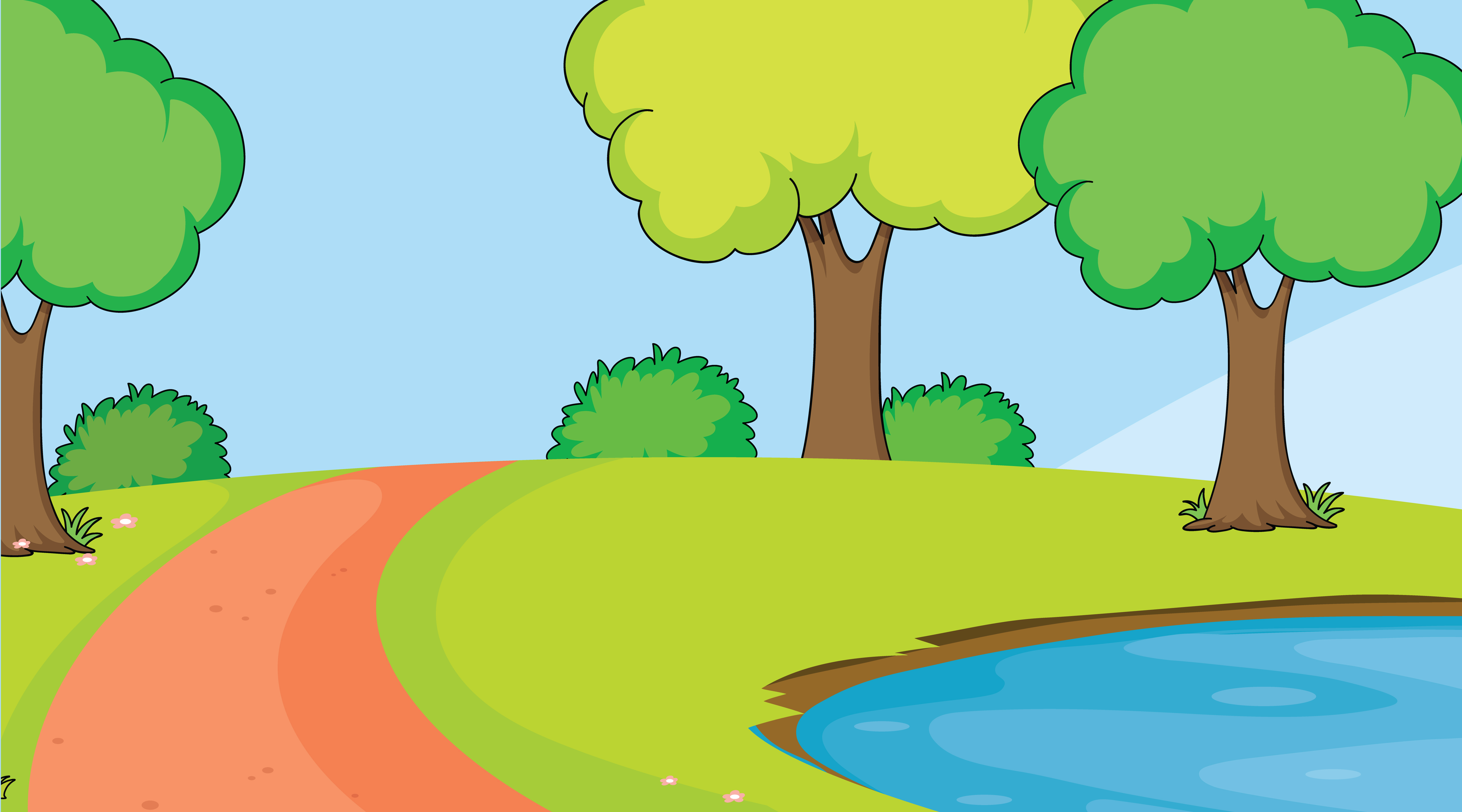 Vector Art Simple Landscape