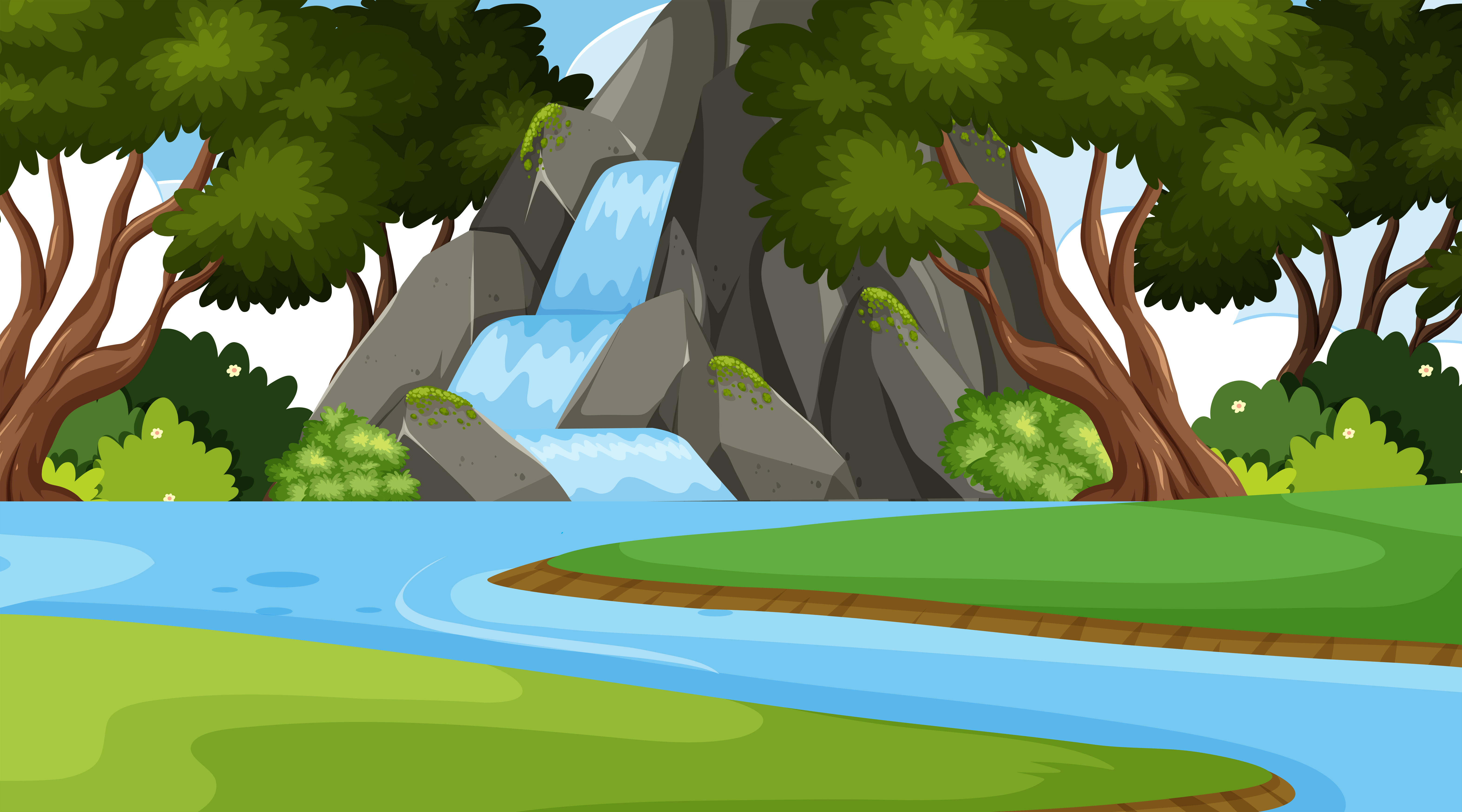 Waterfall Icon Free Vector Art - (56 Free Downloads)