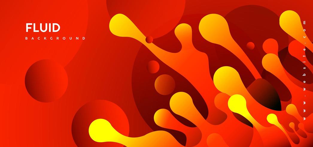 Fondo abstracto rojo de Memphis vector