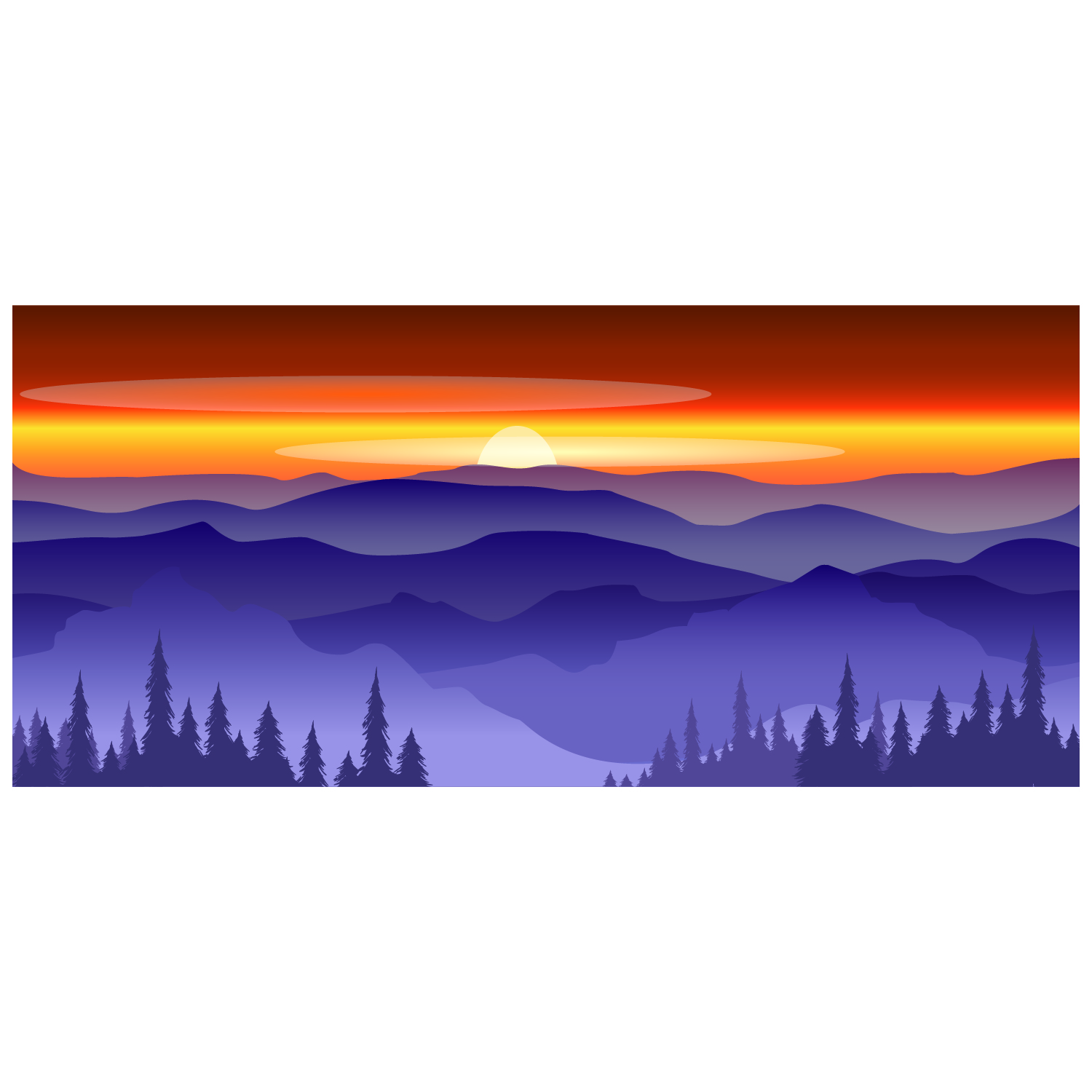 Free Free 256 Mountain Sunset Svg SVG PNG EPS DXF File