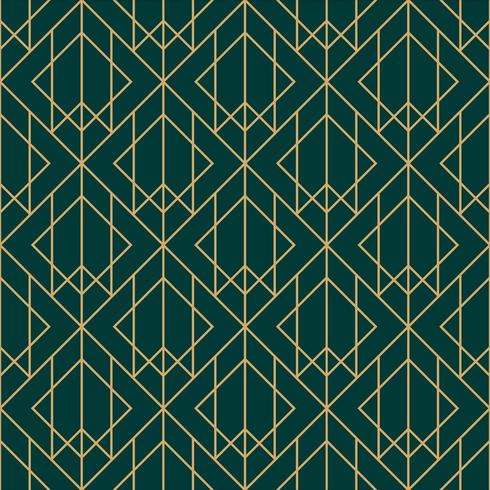 green and gold diamond geometric pattern vector