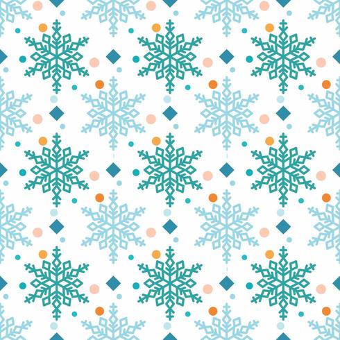 snowflake pattern with diamonds and dots vector