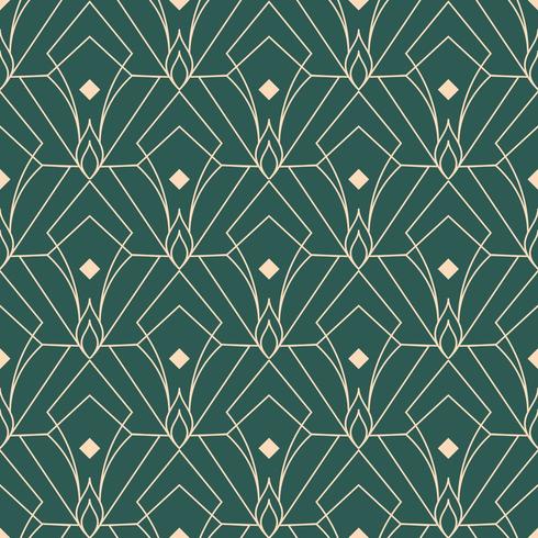simple seamless art deco geometric pattern vector