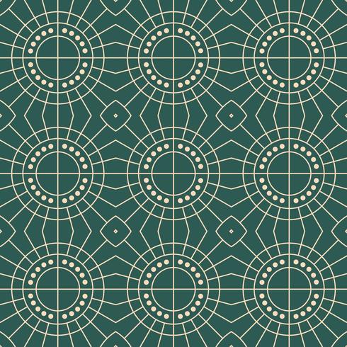 art deco simple pattern geometric sun pattern vector