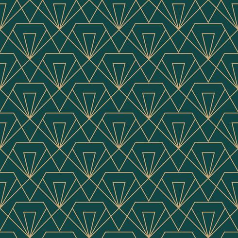 simple seamless art deco geometric diamond cut pattern vector