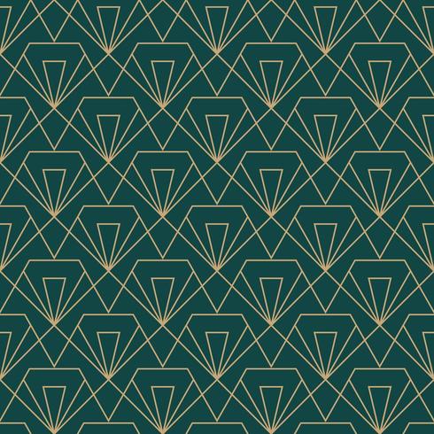 simple seamless art deco geometric diamond cut pattern vector