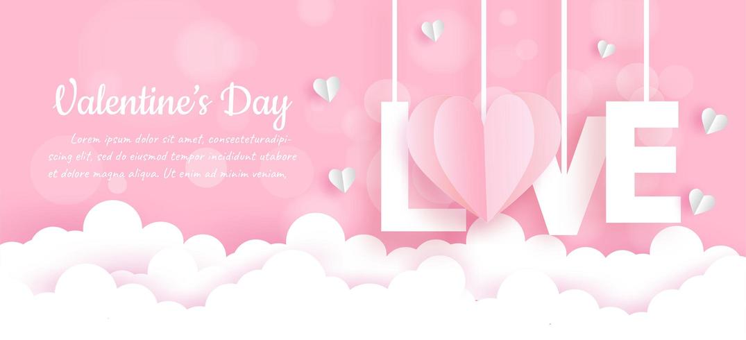 Valentine's day banner  vector