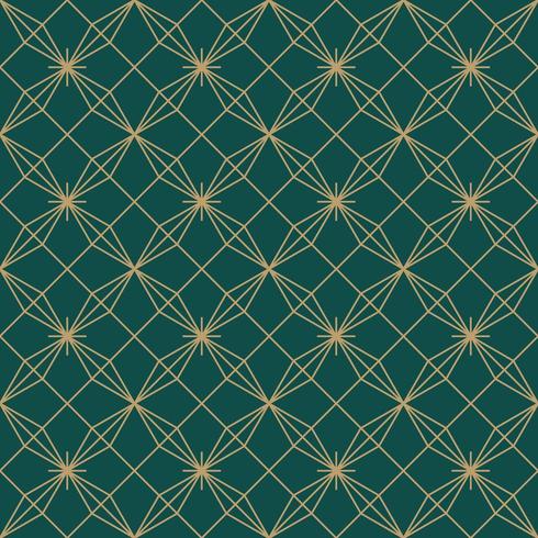 flor estrella simple art deco de patrones sin fisuras vector