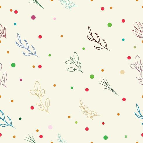 soft seamless floral pattern vector illustrations