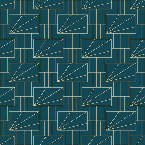 Simple seamless art deco geometric pattern vector