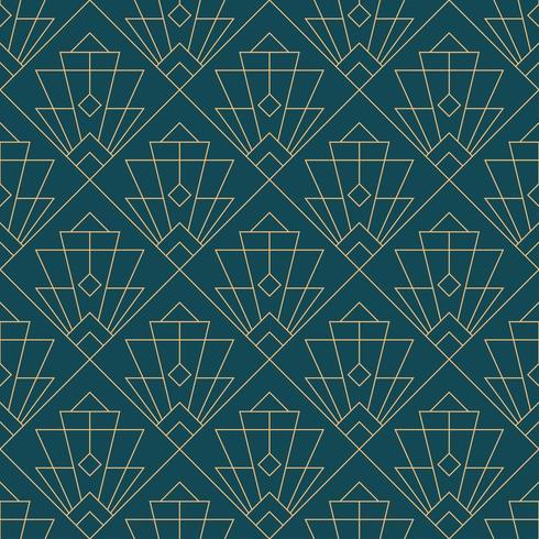 simple seamless art deco geometric pattern vector