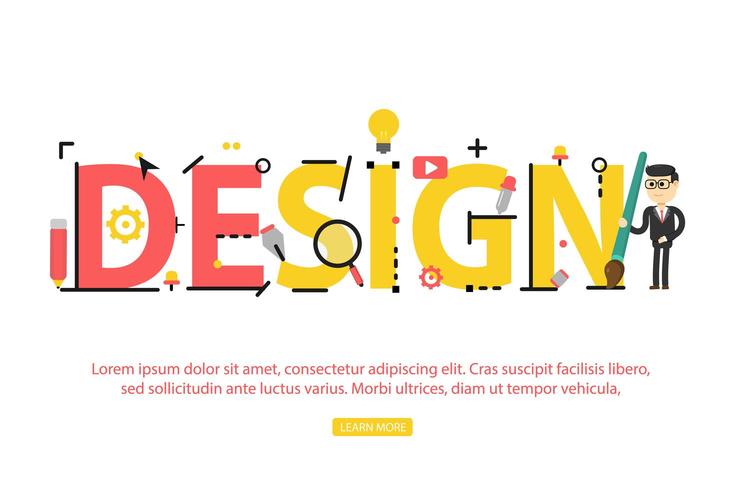 Concept of word design with creative icons 686019 Vector Art at Vecteezy