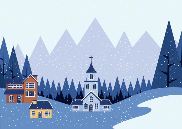 winter vacations christmas vector