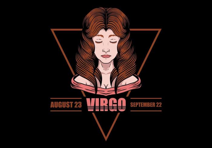 Signo del zodiaco Virgo vector