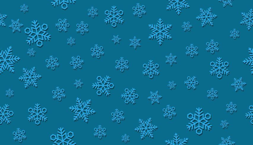 Seamless 3D snow background. Horizontally and vertically repeatable. vector