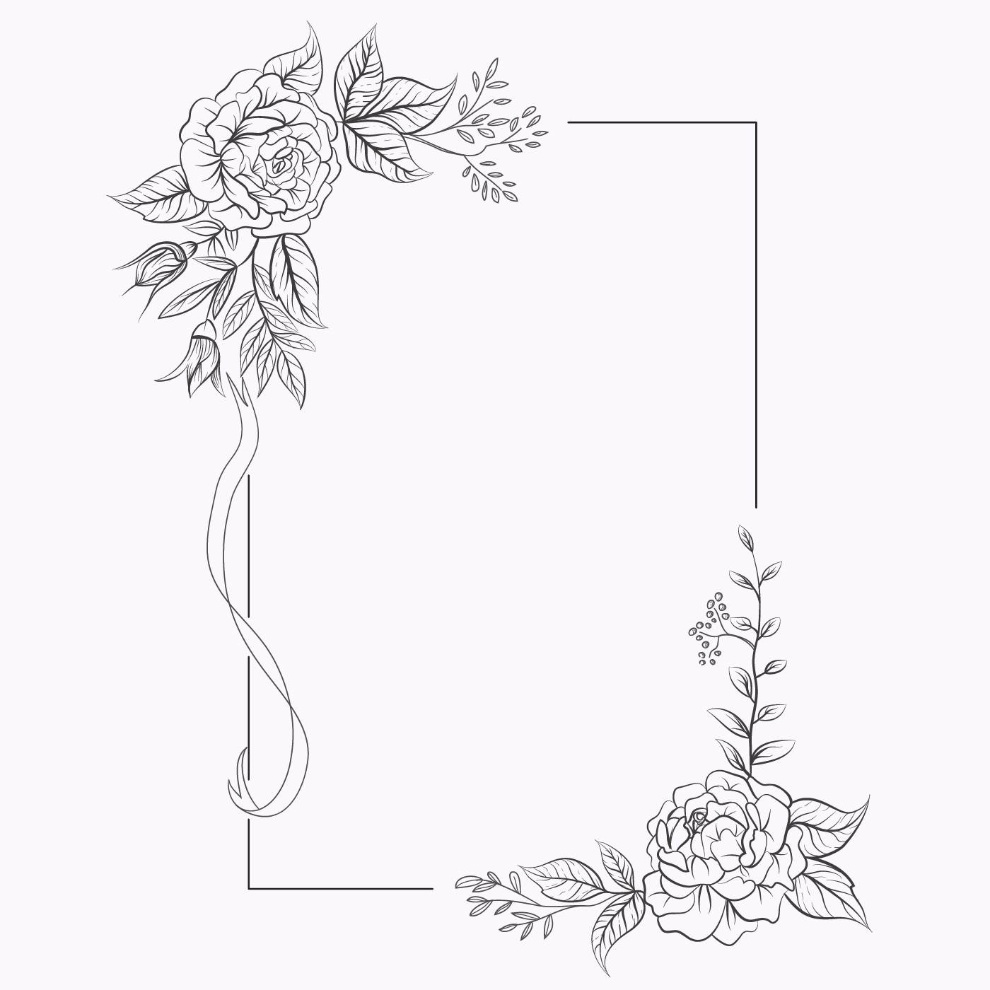 Flower Corner Vector Art, Icons, and Graphics for Free Download