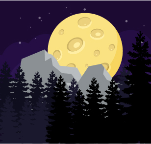 Free Free Mountain Moon Svg 627 SVG PNG EPS DXF File