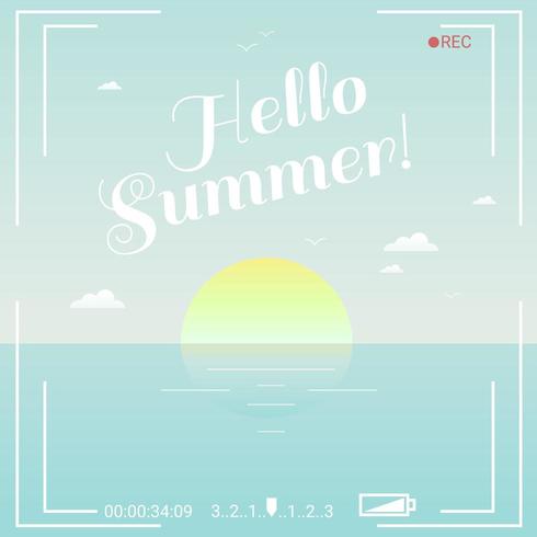 Hello Summer Vector