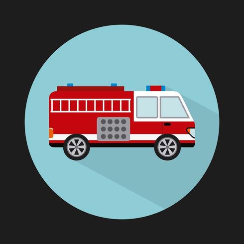 fire truck design  vector