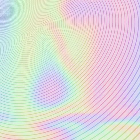 Circular design on holographic texture vector