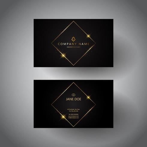 Elegant business card design vector