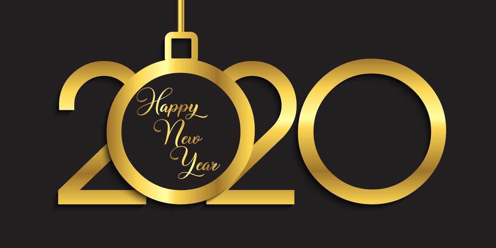 Vector new year banner stock vector. illustration of background Happy New Year banner design 686721 Vector Art at Vecteezy