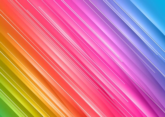 Rainbow abstract diagonal texture vector