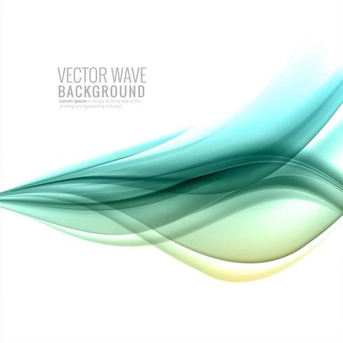 Abstract colorful smooth business wave background vector
