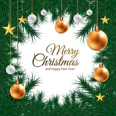 Christmas holiday frame background vector