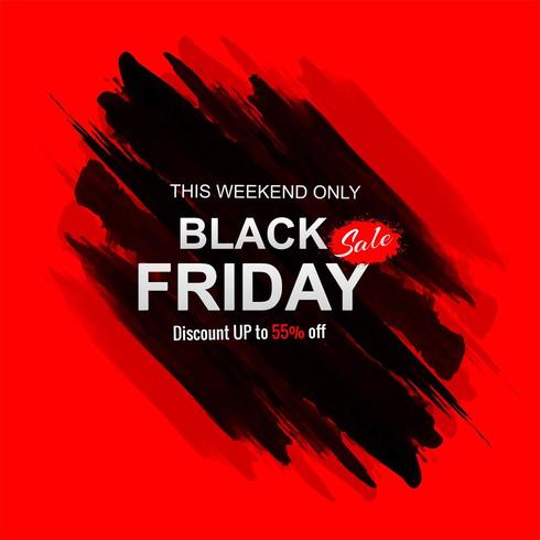 Black friday sale with stroke background vector