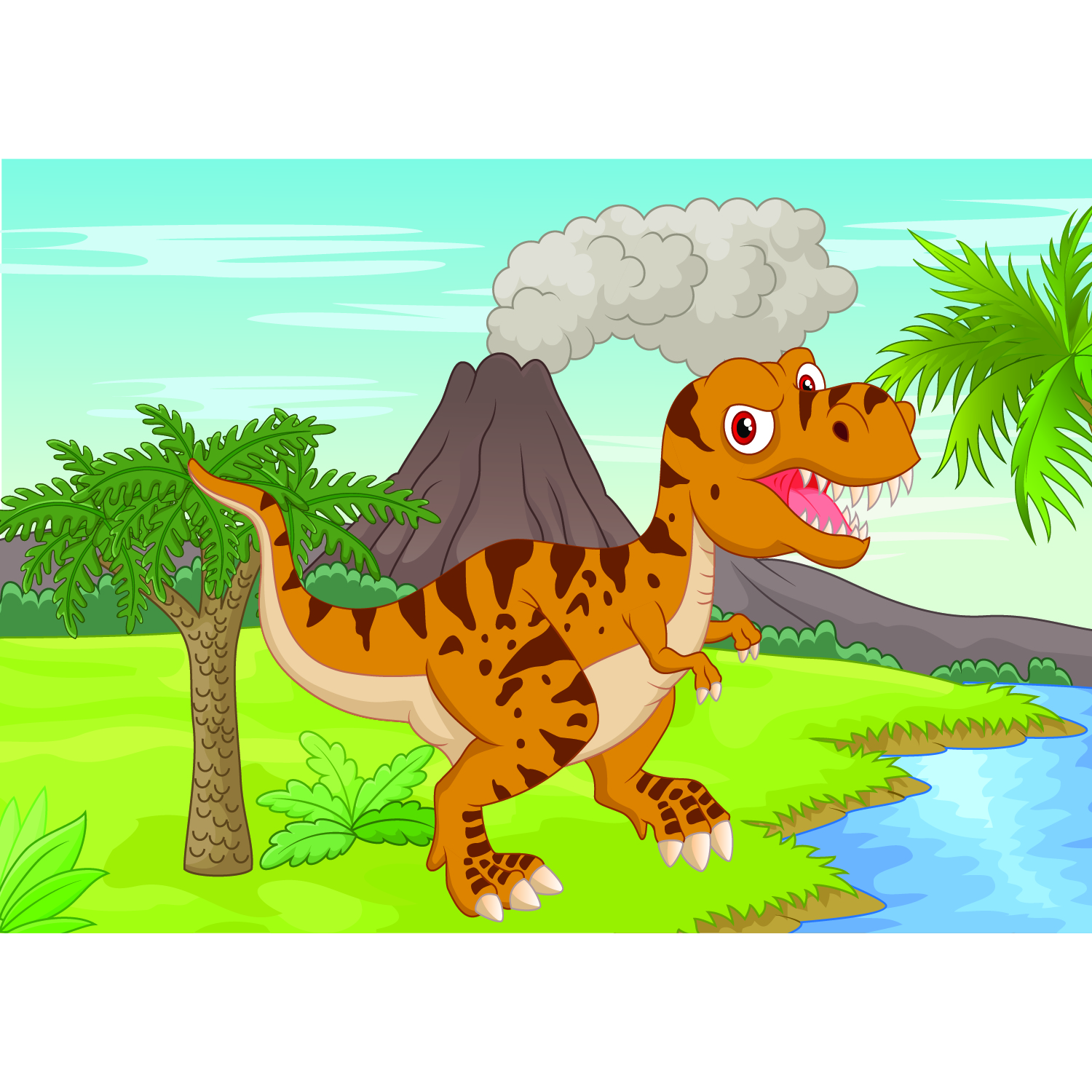 Jurassic World T Rex Cartoon