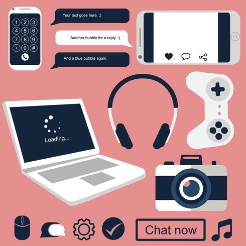 Isolated technology related gadgets for communication vector