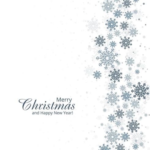 Winter background with snowflakes card design vector