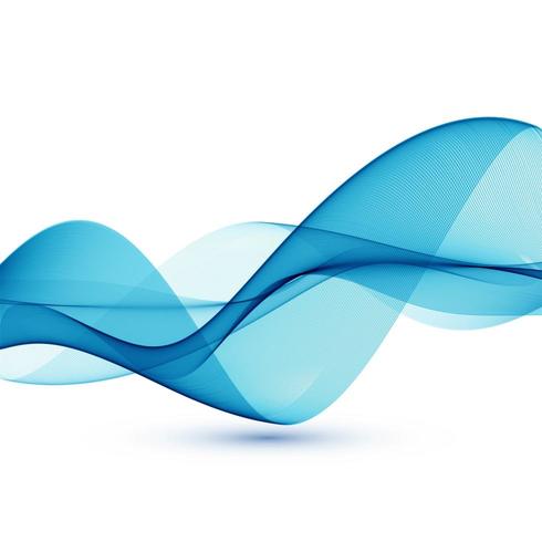 Abstract flowing business wave on white background vector