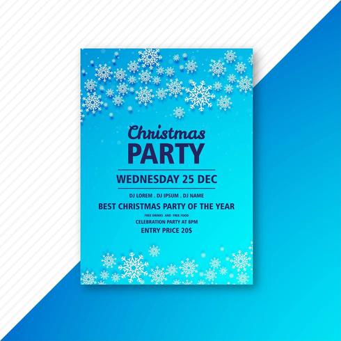 poster design for christmas celebration party template vector