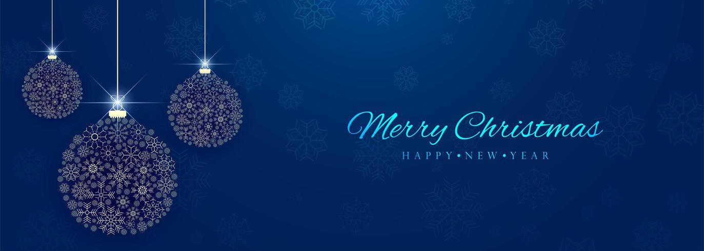 Beautiful decorative christmas ball colorful banner background vector