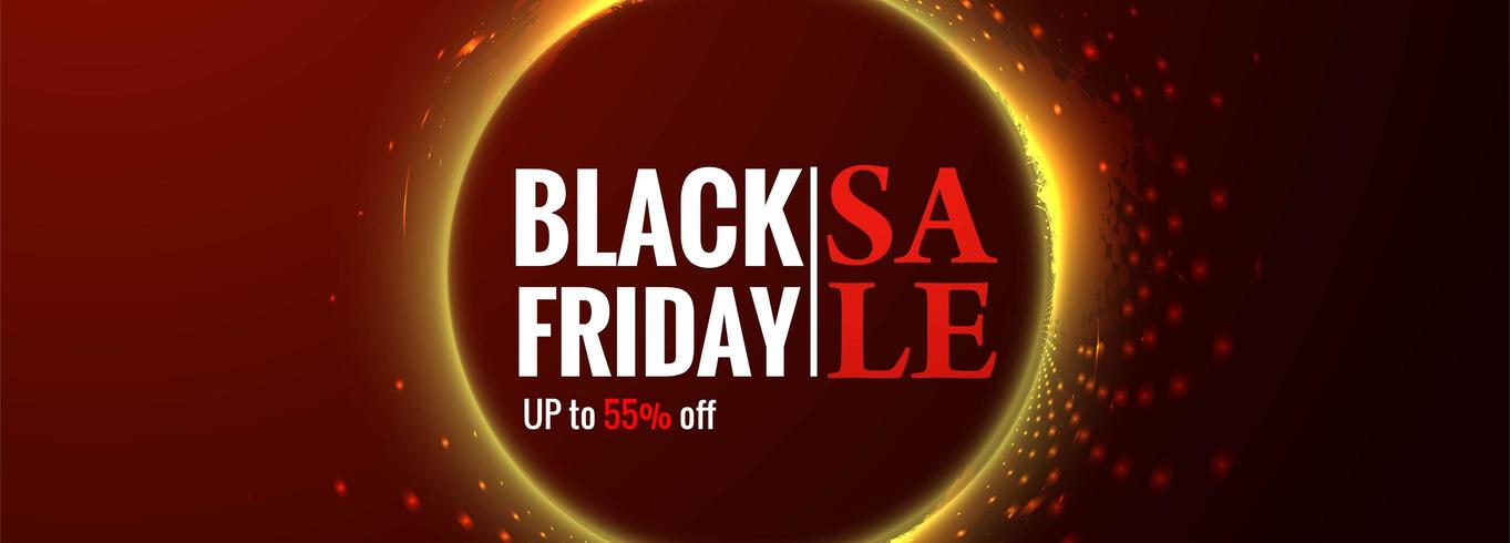 Black Friday Poster or banner sale promotion background vector