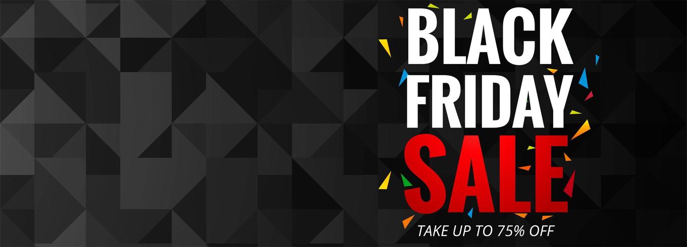 Black Friday Sale Promotion Poster or banner template vector