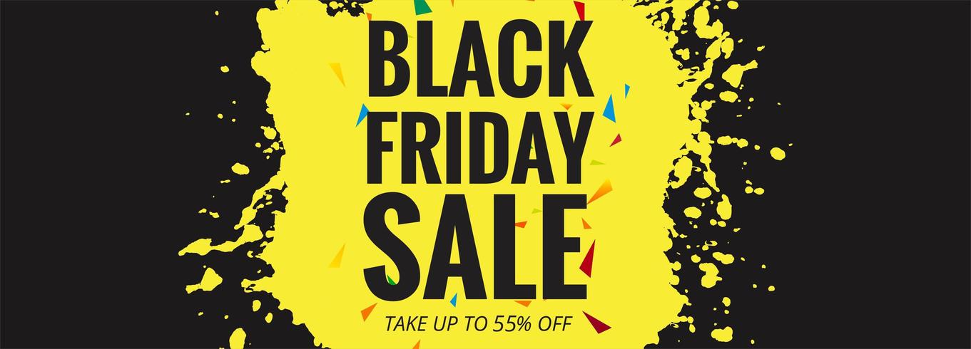 Black friday sale banner layout design vector illustration