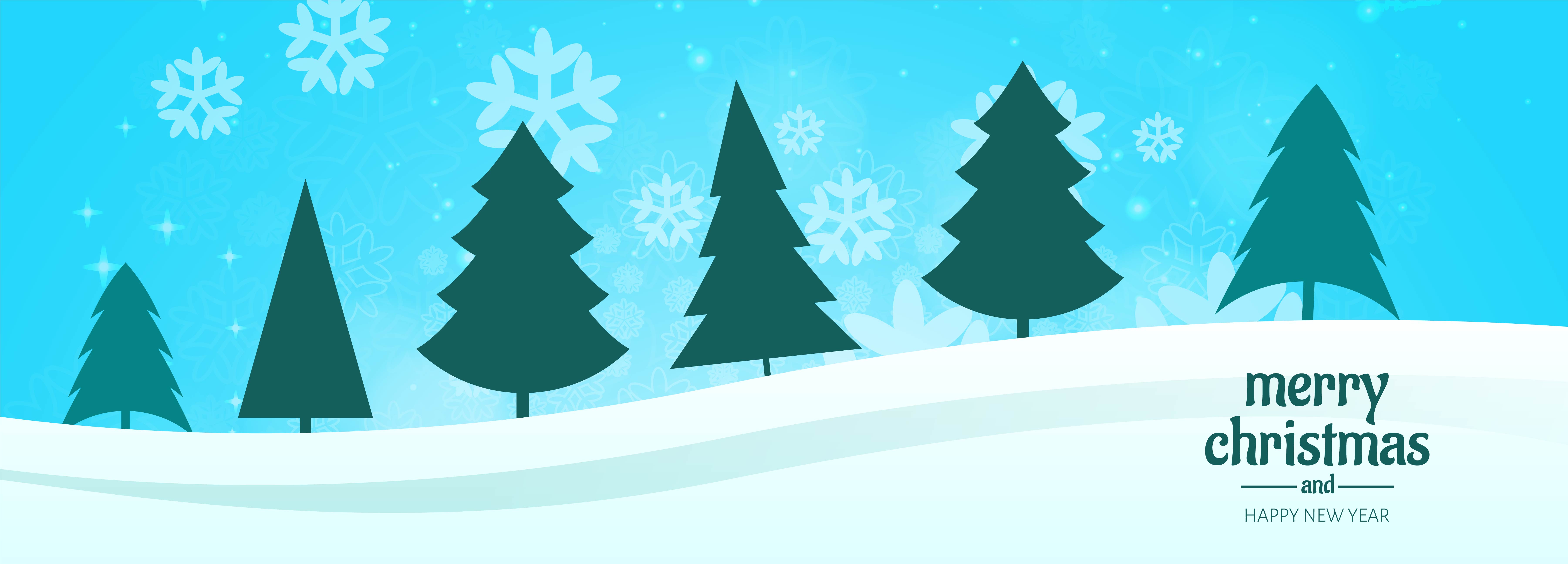 christmas banner for christmas tree card background vector 687225