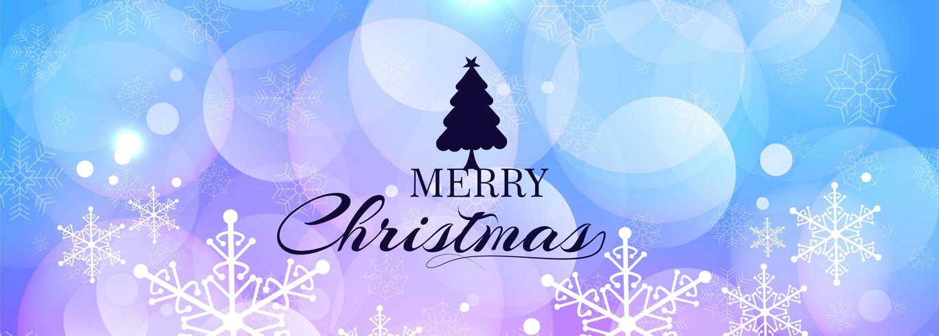 Merry Christmas banner horizontal background vector