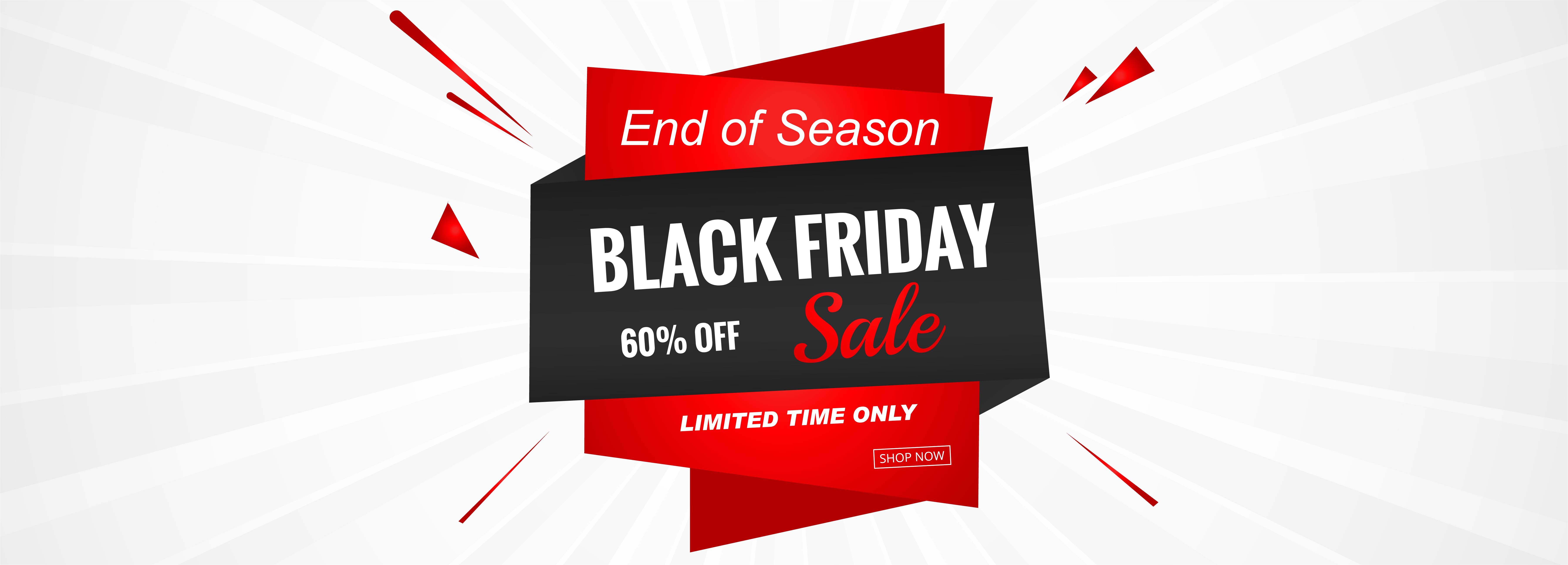 Black Friday Sale Promotion Poster or banner template vector 687256