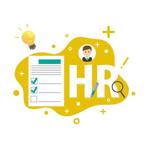 human resource or HR management infographic elements vector