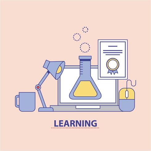 learning education chemistry concept vector